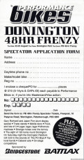 Performace Bikes Donington 48 hr Frenzy Sticker