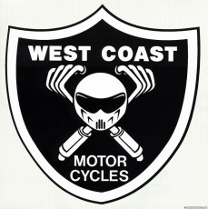 West Coast Motorcycles Shield Sticker