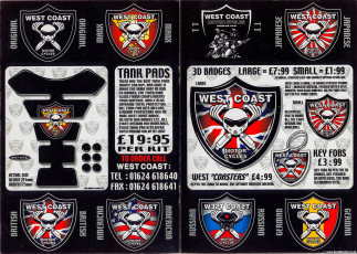 2000 West Coast Motorcycles Douglas IOM order booklet