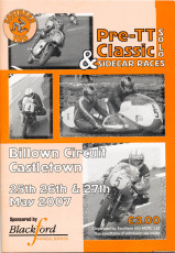 2007 Pre TT Classic & Sidecar Programme