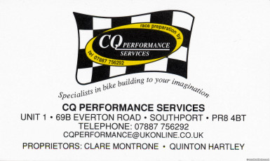 CQ Performance Services Card