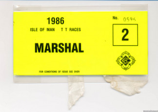 1986 Isle of Man TT Marshal Arm Band