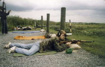 Altcar Rifle Range Ian with a Mauser