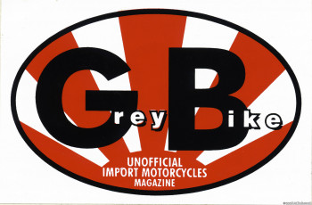 Gray Bike Magazine Sticker