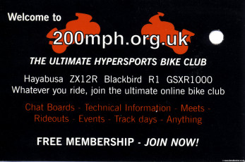 200mph.org.uk Business Card